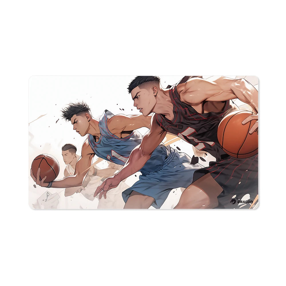 Gaming Rubber Cartoon Mouse Pad Large Desk Mat with Extended Edge Customizable Stitched Design for Office/Home Use