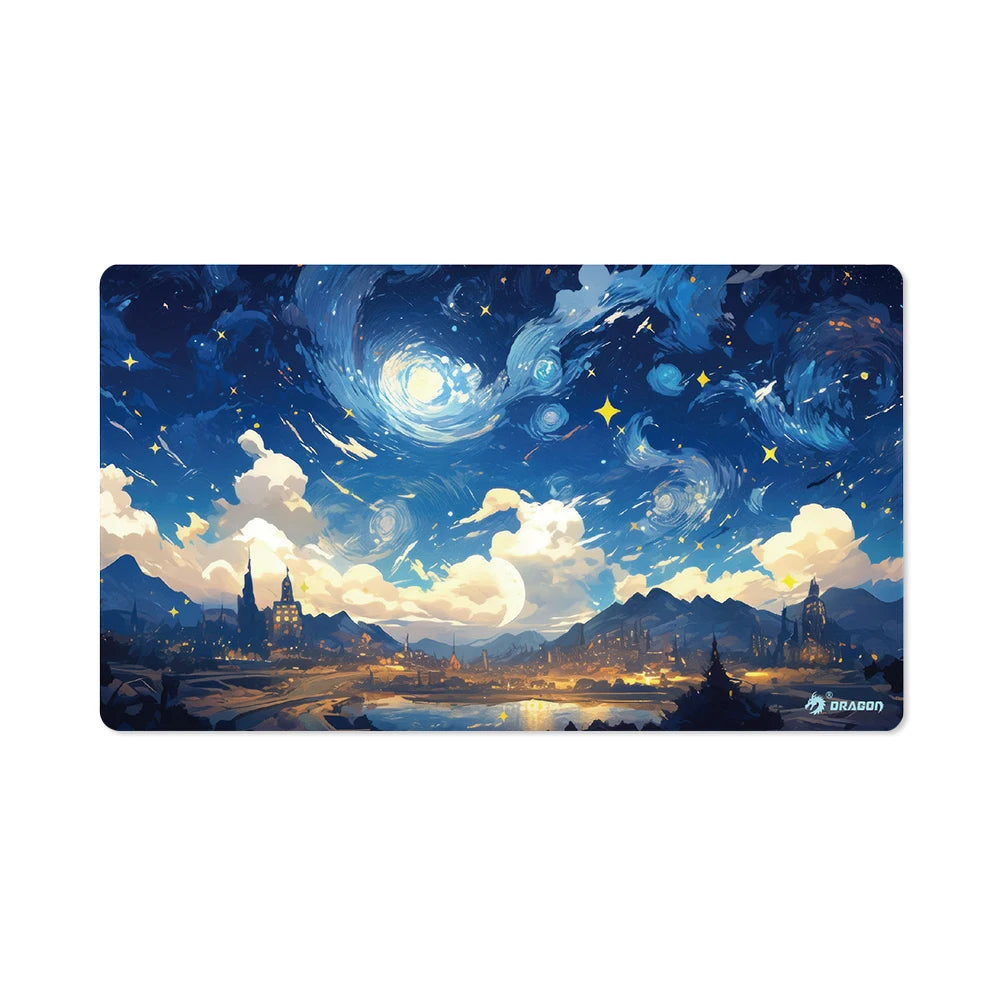 Gaming Rubber Cartoon Mouse Pad Large Desk Mat with Extended Edge Customizable Stitched Design for Office/Home Use