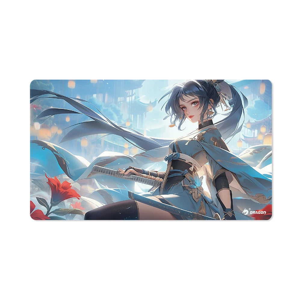 Gaming Rubber Cartoon Mouse Pad Large Desk Mat with Extended Edge Customizable Stitched Design for Office/Home Use