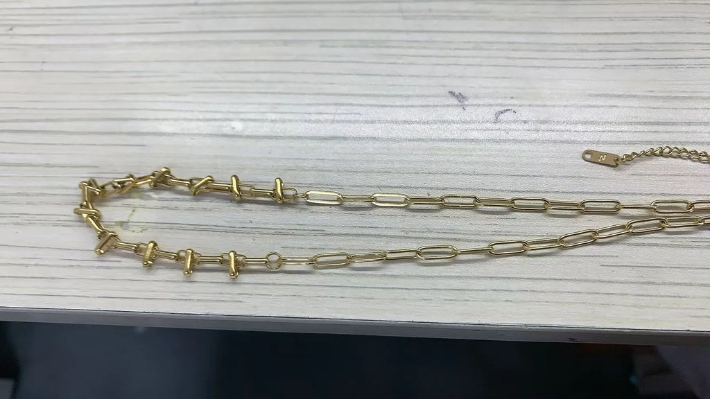 Stainless Steel Creative Steel Ball Chain Necklace
