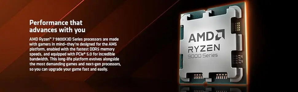 AMD Ryzen 7 9800X3D 8-Core 16-Thread Processor 4.7GHz 120W L3=96M DDR5 NEW Socket AM5 4NM R7 9800X3D but No Fan
