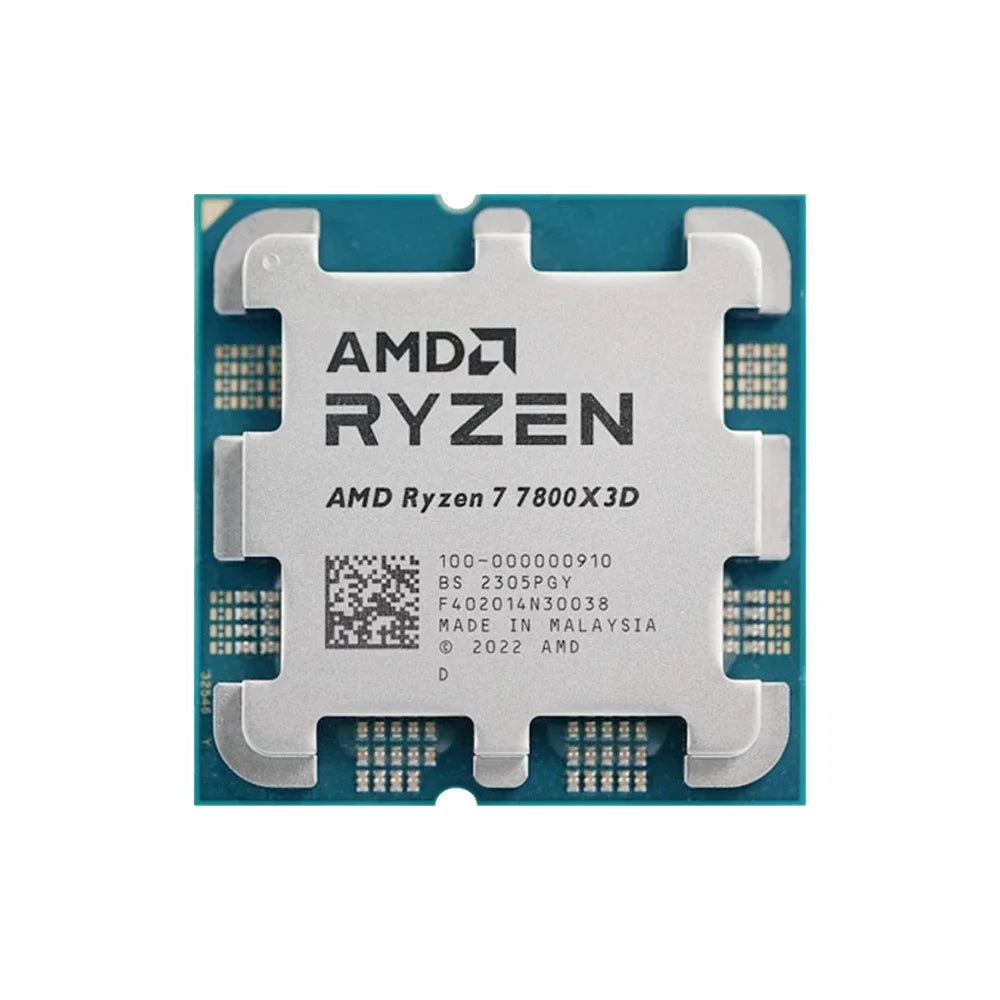 AMD Ryzen 7 7800X3D 4.2GHz L3=96M Processor 8-Core 16-Thread R7 7800X3D 120W Socket AM5 5NM DDR5 NEW but No Fan
