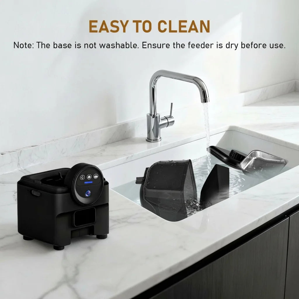 Automatic Cat Feeder Rechargeable Wifi Smart Pet Feeder App Controlled Cat Feeder With Camera Built-in Battery Cat Dog Feeder