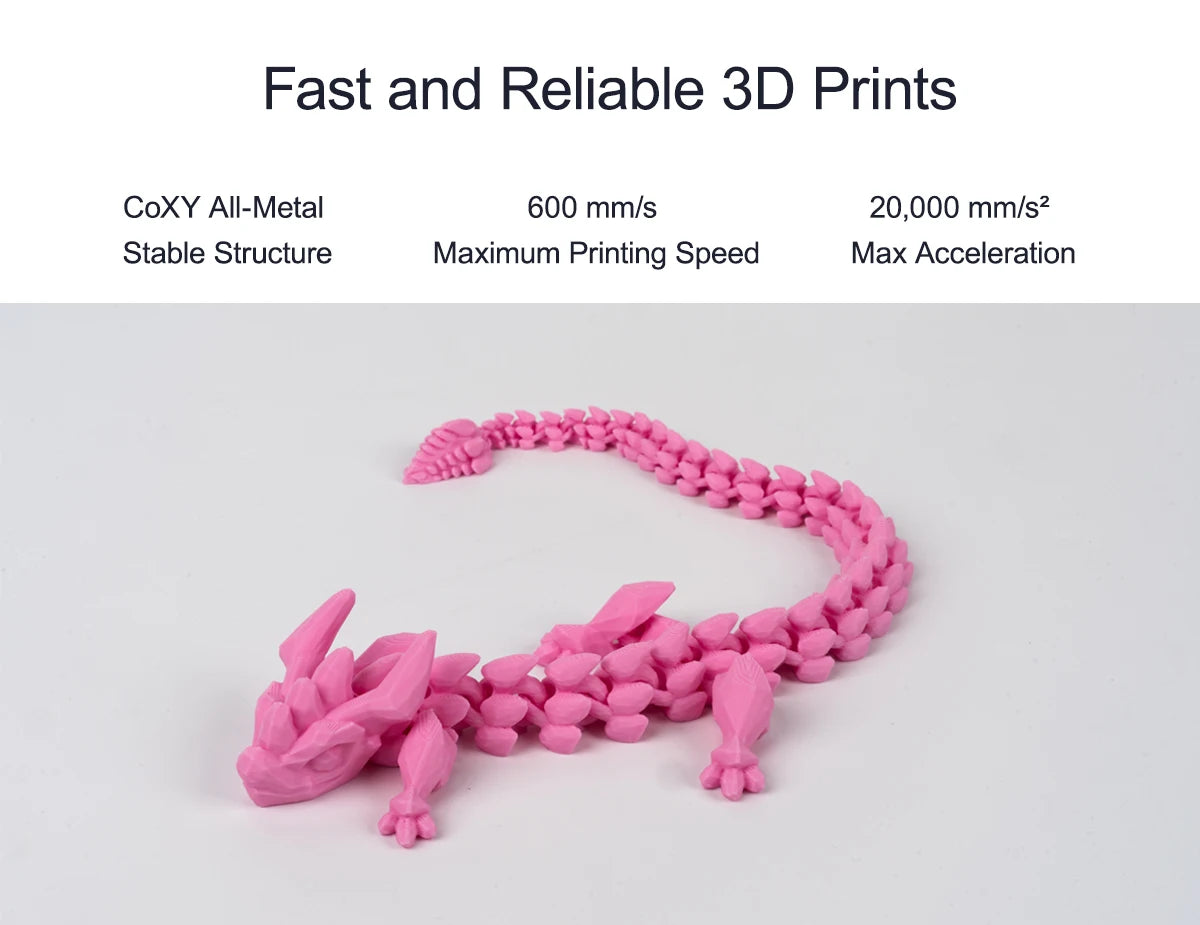 Flashforge Adventurer 5M FDM 3D Printer DIY Kit Max 600mm/s Fast High Speed Printing Out Of Box Quick Detachable Nozzle Dual fan